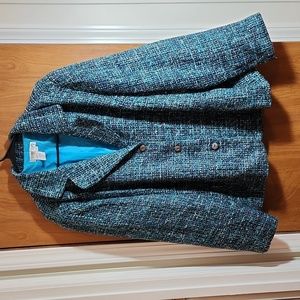 Coldwater Creek Plus Size 2x Tweed Lined Jacket